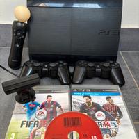 Playstation 3 ultraslim + camera PS MOVE + GIOCHI