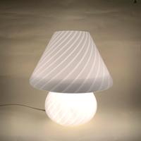 Lampada a Fungo Anni 70 in Vetro Modernariato