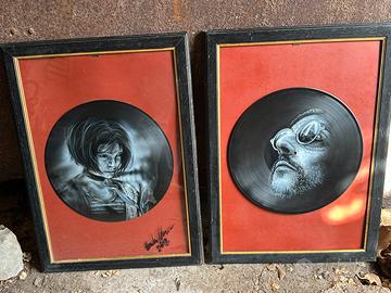 Quadri vinile con aerografo