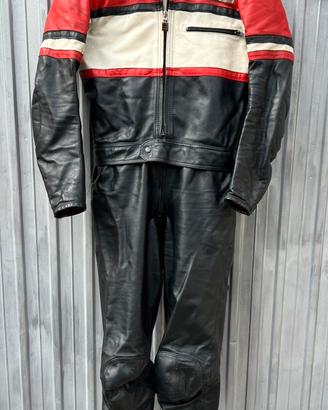 Tuta moto in pelle Dainese anni 70/80 - taglia 48