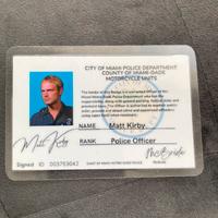 Tesserino Polizia Di Miami Matt Kirby