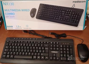 Kit tastiera e mouse USB Mediacom NX130