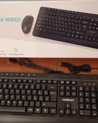 Kit tastiera e mouse USB Mediacom NX130
