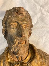 Busto ligneo S.Secondino reliquiario