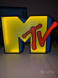 Lampada LED MTV lightbox stampata in 3D