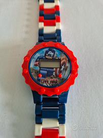 Orologio Bimbo Stile LEGO CAPITAN AMERICA 