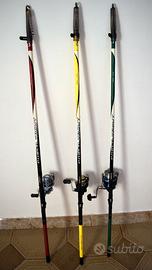 Canne da pesca trota lago Tubertini