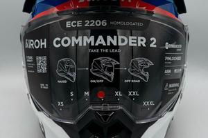 Casco Airoh Commander 2 Doom Black Matt