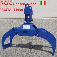 Pinza Legna IPL700 + STAFFA attacco escavatore