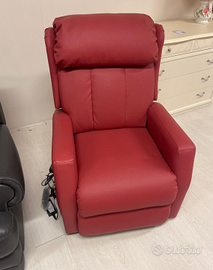 Poltrona Relax Sofà Con Vibro Massaggio In Ecopel2