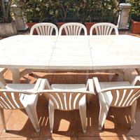 Tavolo Grand Soleil ovale + 16 sedie