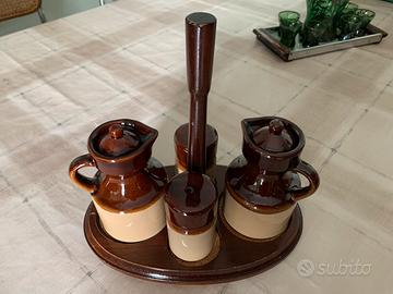 Set oliera sale e pepe vintage