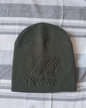 Cappello Berretto K-Way verde oliva S/M 56