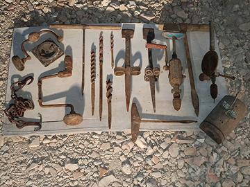 punta trapano catena batti falce vintage trappola