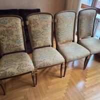 SET 4 SEDIE SALA PRANZO STILE CLASSICO LUIGI XVI