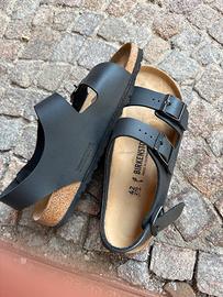 Birkenstock sandalo (stretto) nero in pelle