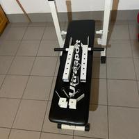 Panca multisport con portabilancere e con dip