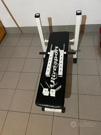 Panca multisport con portabilancere e con dip