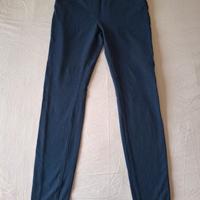 pantaloni blu  in cotone