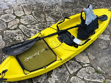 Canoa open come nuova (incluso pagaia e giubbotto)