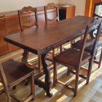 Tavolo fratino a libro Legno massello Arte povera