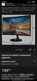 Monitor Samsung 27 pollici curvo