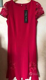 Vestito sotto il ginocchio fucsia