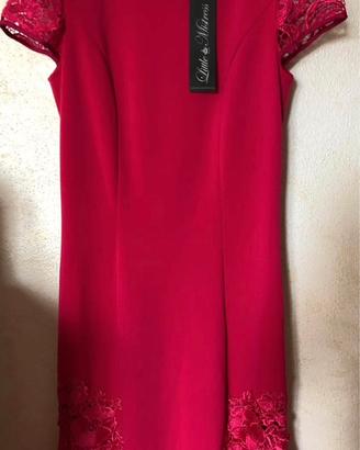 Vestito sotto il ginocchio fucsia