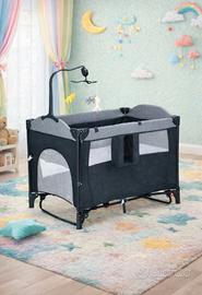 COSTWAY Lettino da campeggio 5 in 1 per neonati co