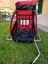 CARRELLO BICI / PASSEGGINO PER BAMBINI 2 POSTI 