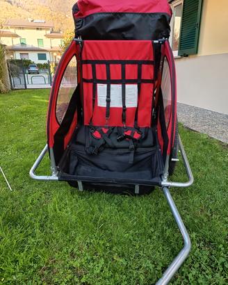CARRELLO BICI / PASSEGGINO PER BAMBINI 2 POSTI 