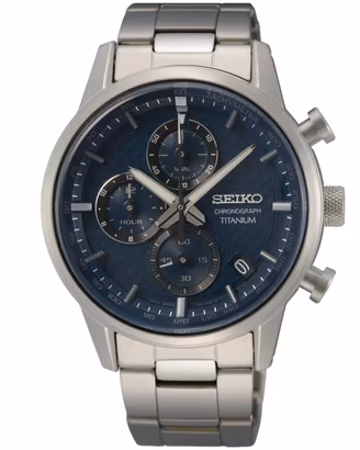 Seiko SSB387P1 Orologio da Polso Titanio Blu