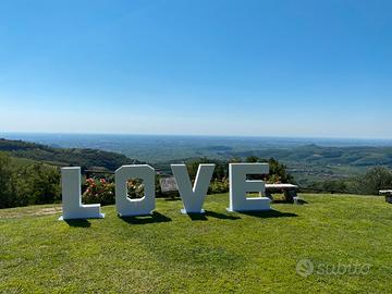 Scritta LOVE polistirolo per esterni