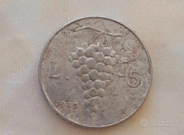 Moneta 5 Lire 1949