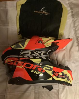 Casco moto cross motard Scorpion Exo Air Vx Evo M