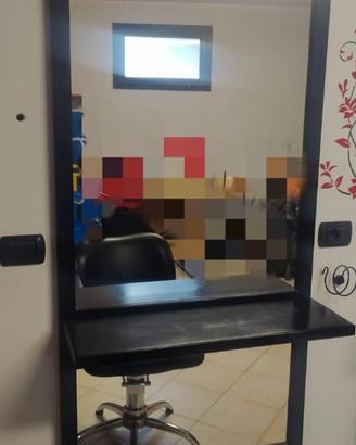 Specchiera artigianale con mensola