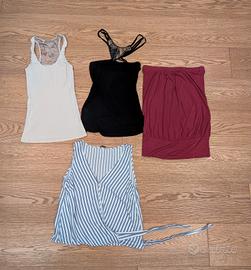 Lotto 4 Top Taglie S/M (Intimissimi, Bershka, Stra