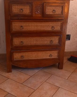 MOBILE IN LEGNO CON SPECCHIO