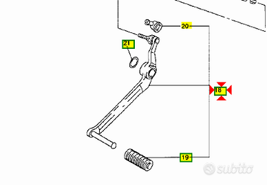 Leva cambio Yamaha FZS Fazer 1000 5LV181100000