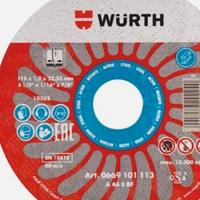 Dischi da taglio Wurth anche per acciaio