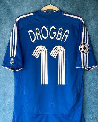 Maglia Chelsea 2007/08 Drogba 11 UCL originale