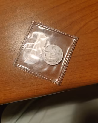 moneta 5 lire delfino 1956