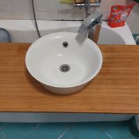 top ikea 100cm completo di lavabo e rubinetto