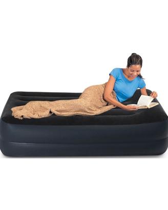 Intex Materasso Singolo Floccato Letto  Gonfiabile