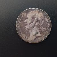 MonetaNiederlande 1 Gulden 1843 Wilhelm II Argento