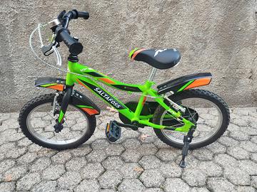 bicicletta bambino 14", colore verde