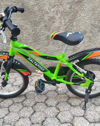 bicicletta bambino 14", colore verde