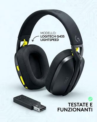Cuffie gaming Logitech originali testate