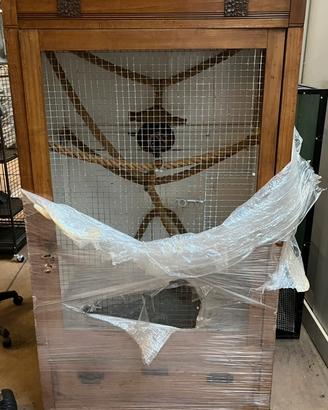 Voliera in legno grande