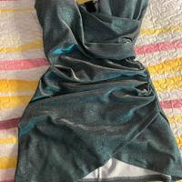 vestiti blu/grigio brillantinato 